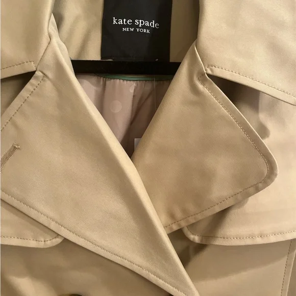 Kate Spade Classic Trench Coat NWT size XS - Picture 6 of 9